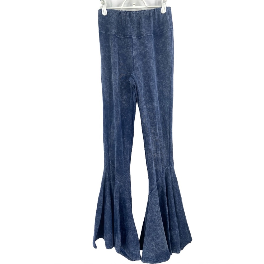 Earthbound Blue Boho Fairy Grunge Hippie Flared Bell‎ Bottom Pants / S